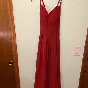 Azazie Rust Bridesmaid Dress Size 4